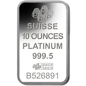 10oz PAMP Platinum Bar - Fortuna