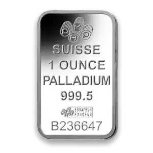 1oz PAMP Palladium Bar - Fortuna